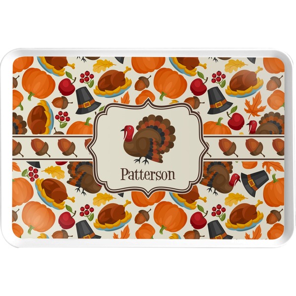 Custom Traditional Thanksgiving Serving Tray (Personalized)