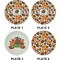 Traditional Thanksgiving Set of Appetizer / Dessert Plates (Approval)