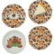 Traditional Thanksgiving Set of Appetizer / Dessert Plates