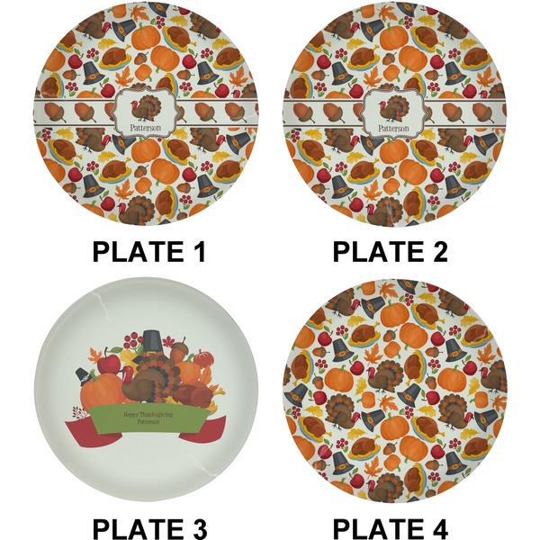 Traditional Thanksgiving Set of Lunch / Dinner Plates (Approval)
