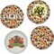 Traditional Thanksgiving Set of Lunch / Dinner Plates