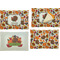 Traditional Thanksgiving Set of Rectangular Appetizer / Dessert Plates