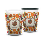 Traditional Thanksgiving Ceramic Shot Glass - 1.5 oz (Personalized)