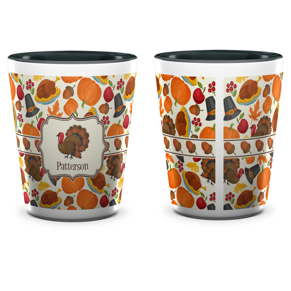 Traditional Thanksgiving Shot Glass - Two Tone - APPROVAL