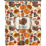 Traditional Thanksgiving Extra Long Shower Curtain - 70"x84" (Personalized)