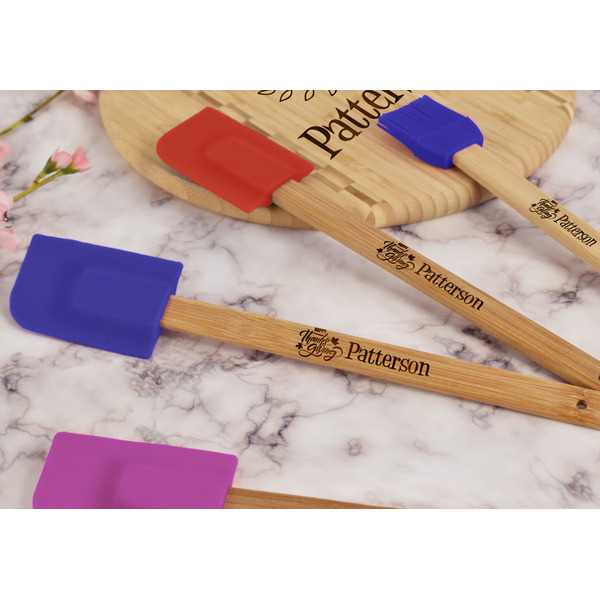 Traditional Thanksgiving Silicone Spatula - Blue - Lifestyle