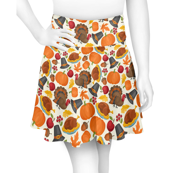 Custom Traditional Thanksgiving Skater Skirt - 2X Large