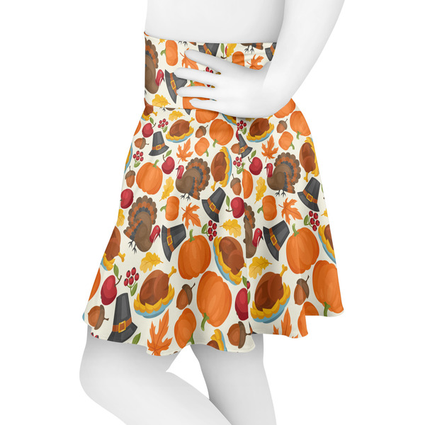 Traditional Thanksgiving Skater Skirt - Side