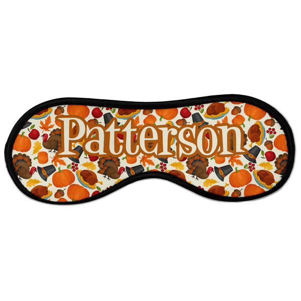 Traditional Thanksgiving Sleeping Eye Mask - Front Large