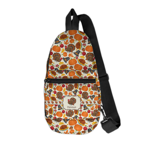 Custom Traditional Thanksgiving Sling Bag (Personalized)