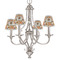 Traditional Thanksgiving Small Chandelier Shade - LIFESTYLE (on chandelier)