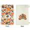 Traditional Thanksgiving Small Laundry Bag - Front & Back View