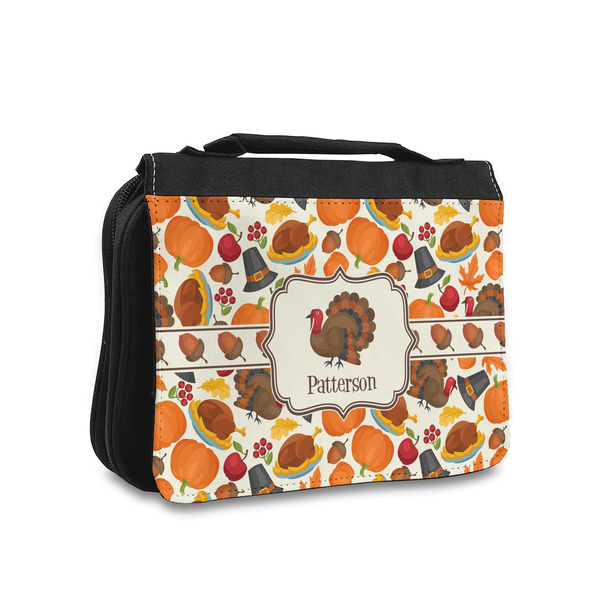 Custom Traditional Thanksgiving Toiletry Bag - Small (Personalized)