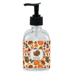 Traditional Thanksgiving Glass Soap & Lotion Bottle - Single Bottle (Personalized)