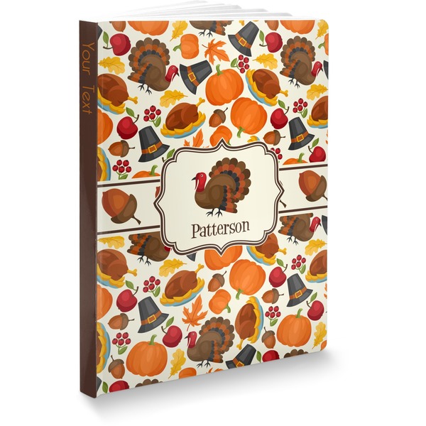 Custom Traditional Thanksgiving Softbound Notebook (Personalized)
