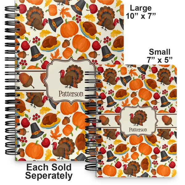 Traditional Thanksgiving Spiral Journal - Comparison