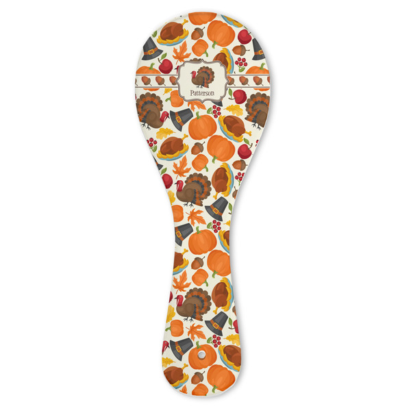 Custom Traditional Thanksgiving Ceramic Spoon Rest (Personalized)
