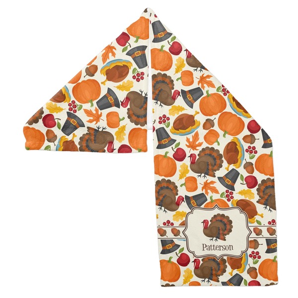 Traditional Thanksgiving Sports Towel Folded - Both Sides Showing