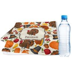 Traditional Thanksgiving Sports & Fitness Towel (Personalized)
