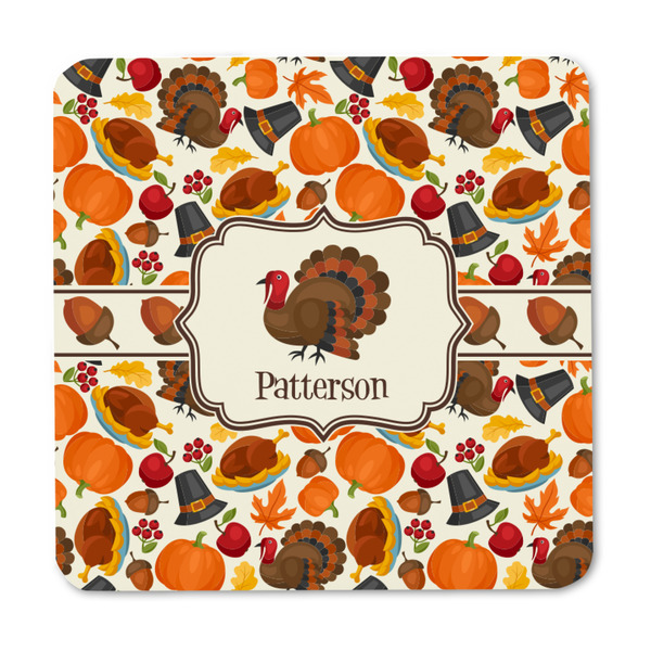 Traditional Thanksgiving Square Fridge Magnet - FRONT