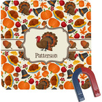Traditional Thanksgiving Square Fridge Magnet (Personalized)