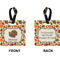 Traditional Thanksgiving Square Luggage Tag (Front + Back)