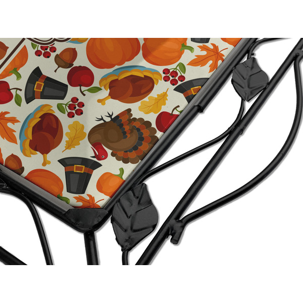 Traditional Thanksgiving Square Trivet - Detail