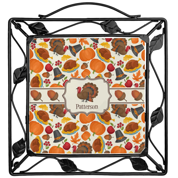 Custom Traditional Thanksgiving Square Trivet (Personalized)
