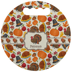 Traditional Thanksgiving Stadium Cushion (Round) (Personalized)