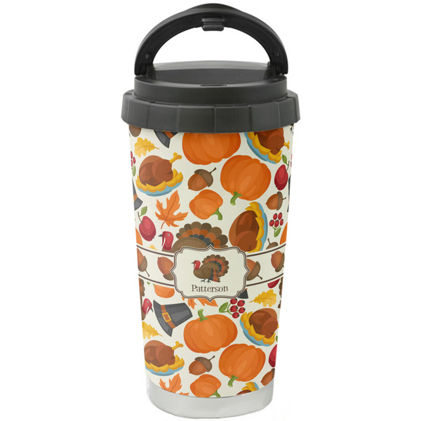 Custom Traditional Thanksgiving Stainless Steel Coffee Tumbler (Personalized)