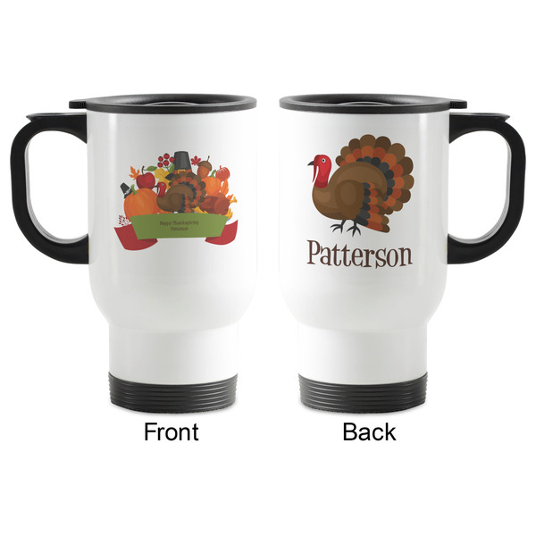 Traditional Thanksgiving Stainless Steel Travel Mug with Handle - Apvl