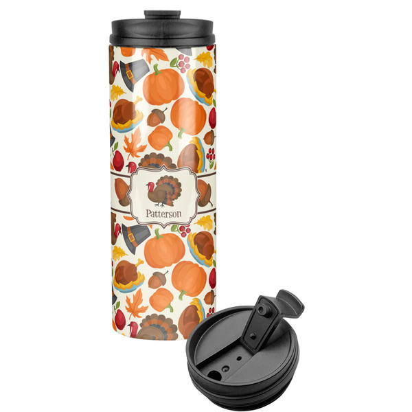 Custom Traditional Thanksgiving Stainless Steel Skinny Tumbler (Personalized)