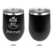 Traditional Thanksgiving Stainless Wine Tumblers - Black - Single Sided - Approval