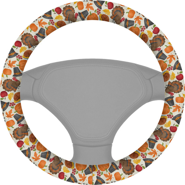 Custom Traditional Thanksgiving Steering Wheel Cover