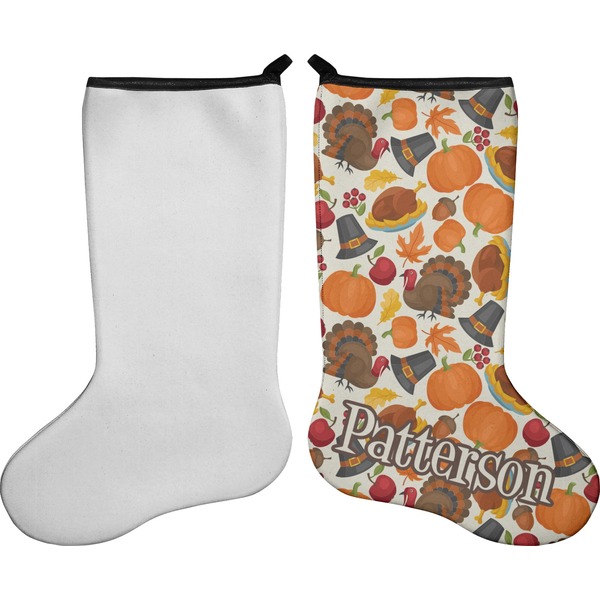 Traditional Thanksgiving Stocking - Single-Sided - Approval