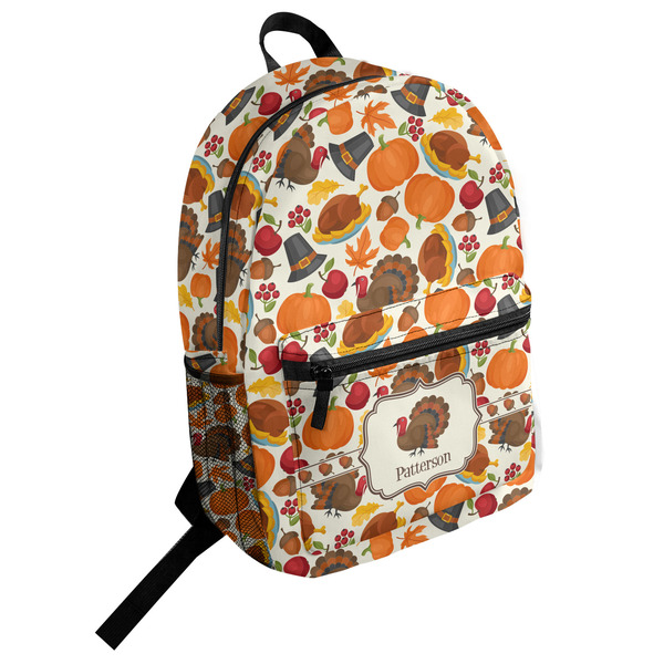 Custom Traditional Thanksgiving Student Backpack (Personalized)