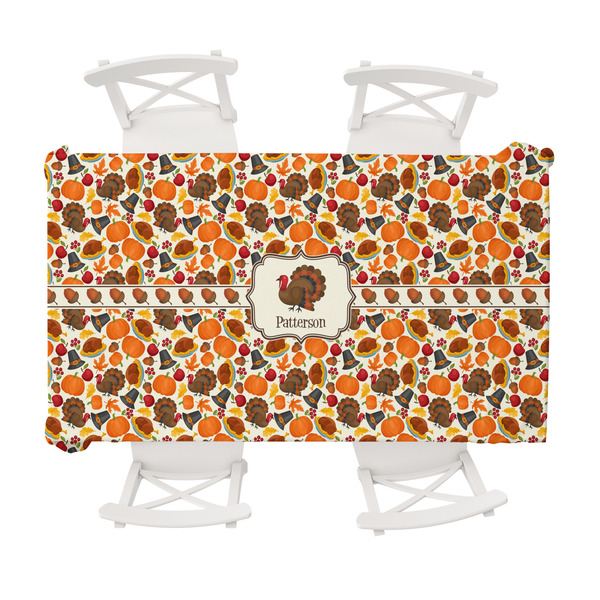 Custom Traditional Thanksgiving Tablecloth - 58"x102" (Personalized)