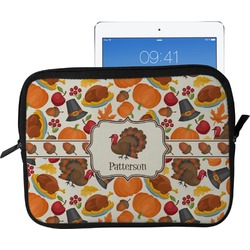 Traditional Thanksgiving Tablet Case / Sleeve - Large (Personalized)