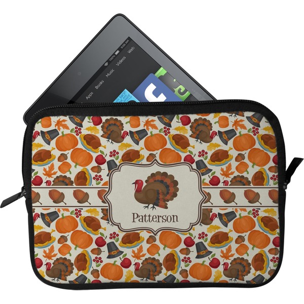Custom Traditional Thanksgiving Tablet Case / Sleeve - Small (Personalized)