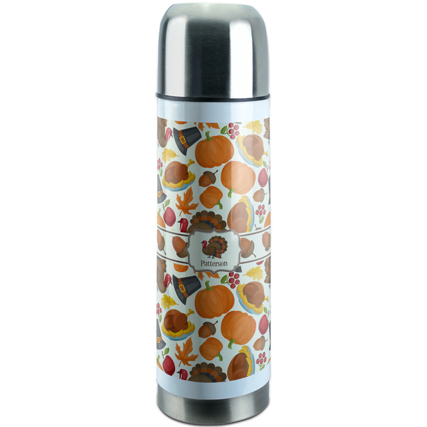 Custom Traditional Thanksgiving Stainless Steel Thermos (Personalized)