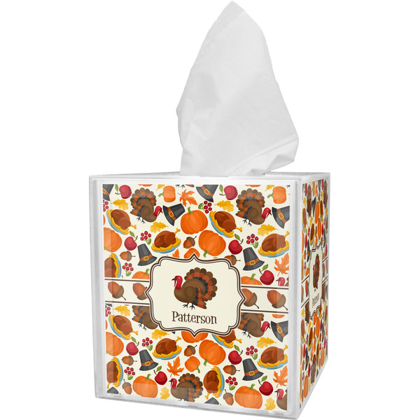 Custom Traditional Thanksgiving Tissue Box Cover (Personalized)