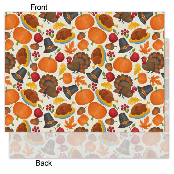 Traditional Thanksgiving Tissue Paper - Lightweight - Medium - Front & Back
