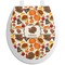 Traditional Thanksgiving Toilet Seat Decal - Round (Personalized)