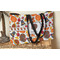 Traditional Thanksgiving Tote w/Black Handles - Lifestyle View