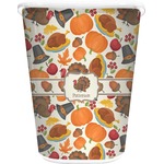 Traditional Thanksgiving Waste Basket - Double Sided (White) (Personalized)