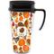 Traditional Thanksgiving Travel Mug with Black Handle - Front