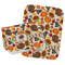 Traditional Thanksgiving Two Rectangle Burp Cloths - Open & Folded