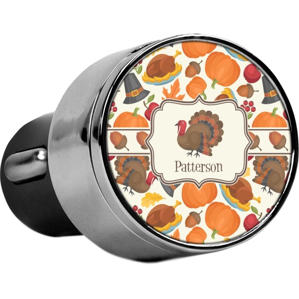 Custom Traditional Thanksgiving USB Car Charger (Personalized)