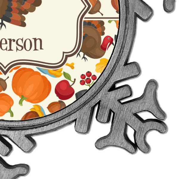 Traditional Thanksgiving Vintage Snowflake - Detail