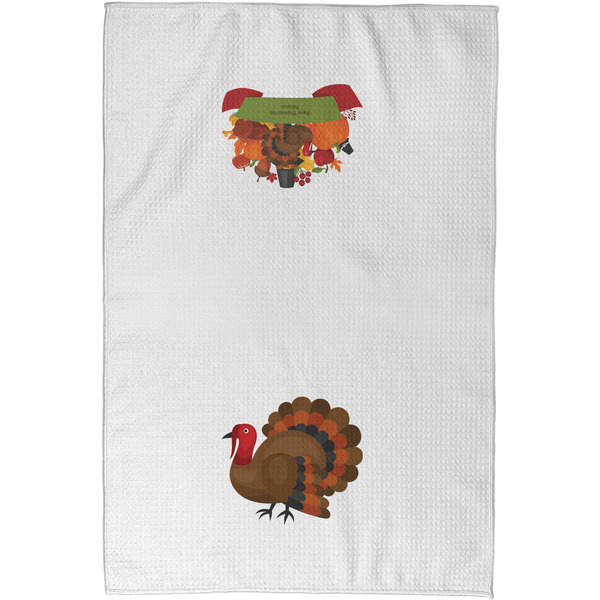 Traditional Thanksgiving Waffle Towel - Partial Print - Approval Image